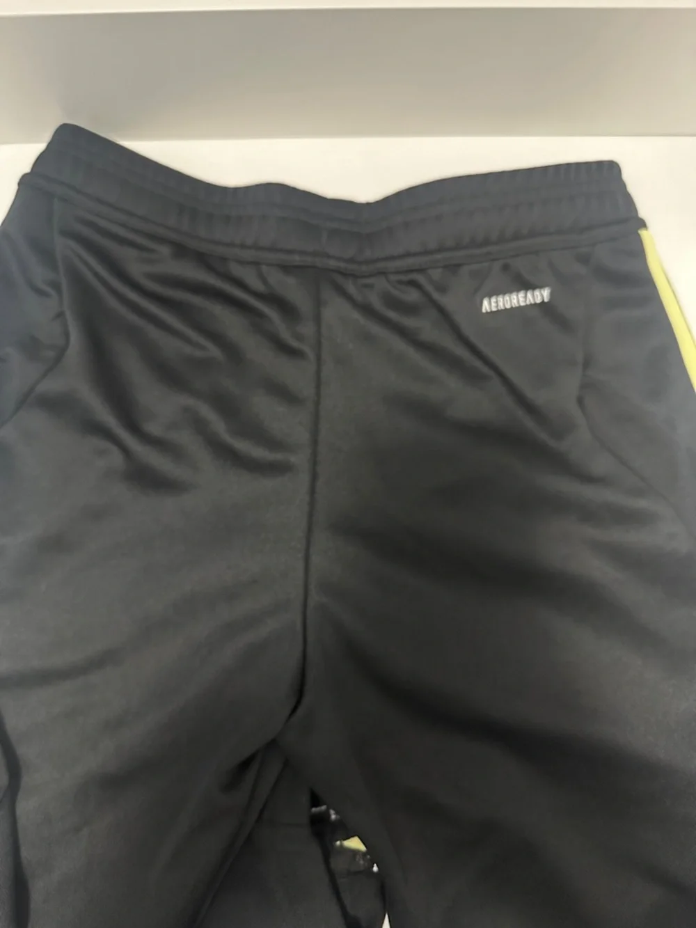 adidas Kids Black Joggers with Pink, Lavender & Yellow Side Stripes - Picture 5 of 6